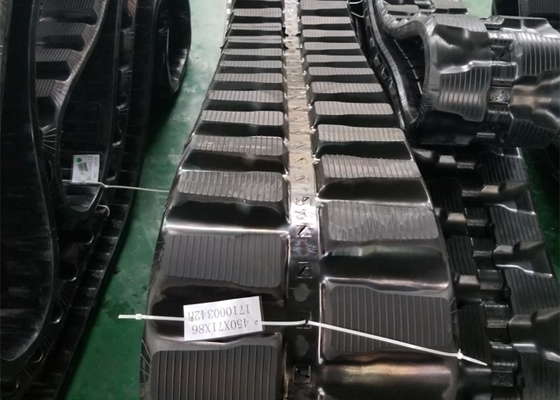 EXKAVATOR Kauçuk Çizgiler 450 X 71 X 86 KUBOTA / HANIX / HYUNDAI için bağlantılar