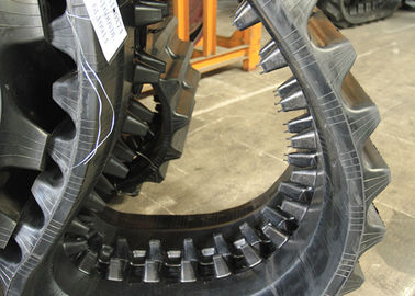 Yüksek Çekme Dayanımı ile 100mm Pitch Dumper Kauçuk Tracks Siyah Renk