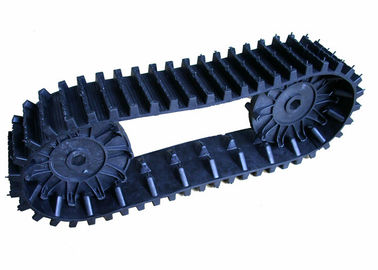 118mm Genişlik Hafif Robot Lastik Tracks Dial Tipi Ayarlanabilir Uzunluk