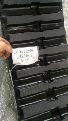 Kauçuk Çizgi 280x72x64 İnşaat Makineleri Parçaları Ekskavatör Mini Ekskavatör Kauçuk Çizgi