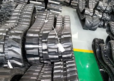 Siyah Ekskavatör Kauçuk Parçaları Kubota Kc50 / Tanaka Dc202 için 250mm Genişlik