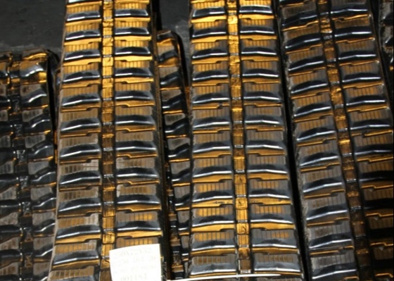 50 Bağlantı 250mm Genişlik 72mm Pitch ile Damper Lastik Paletler