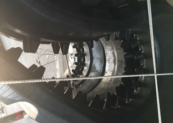 150mm Pitch Büyük Damperli Lastik Paletler Sürekli 800mm Genişlik