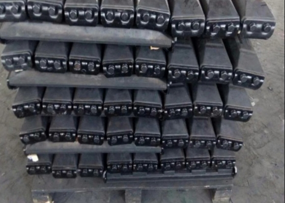 Bolt-On Tracked Pad Kağıt bantları kazı makineleri için Asfalt Çaplamalar İnşaat makineleri